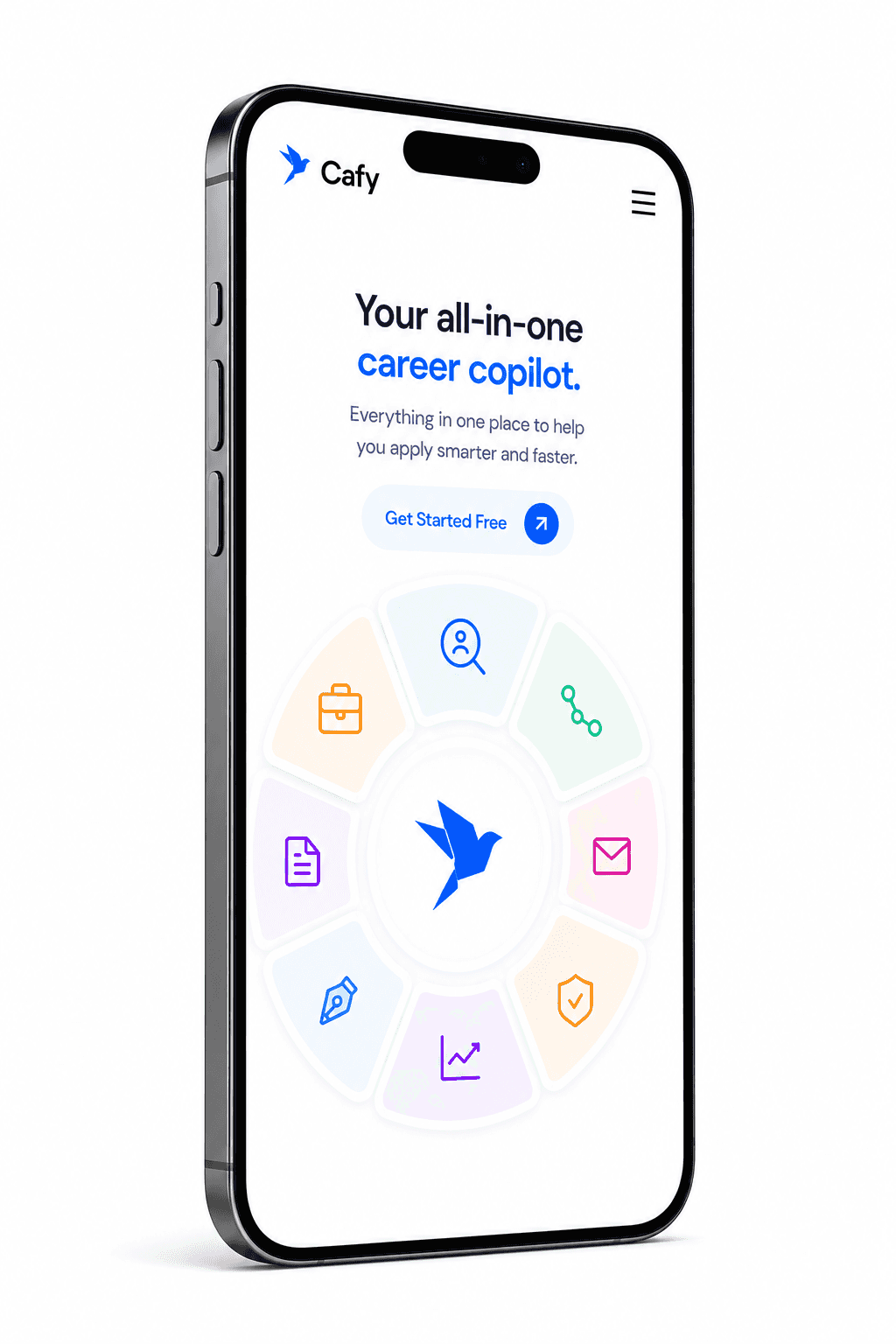 Cafy Mobile App Mockup